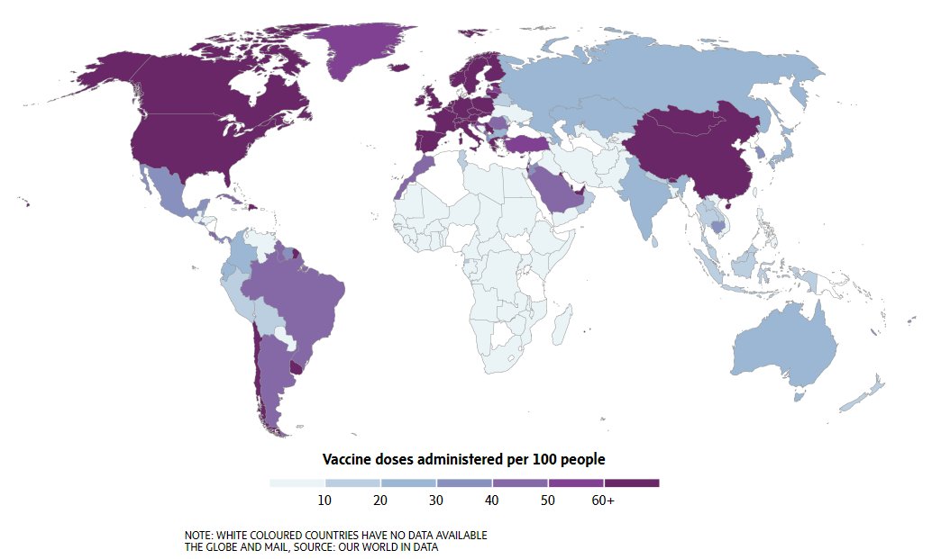globeandmail's tweet photo. Why have vaccinations in the United States stalled? And do we understand the full extent of the global state of the pandemic? @AdrianMorrow, @pwaldieGLOBE, @geoffreyyork and @j_agius break down the numbers
https://t.co/eKxrKU7rjH https://t.co/TcdizRSdka