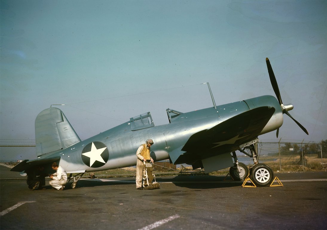 WarbirdsNews's tweet photo. On June 24, 1942, the first production Vought-Sikorsky F4U-1 Corsair, Bu. No. 02155, made its first flight at Stratford, CT 👉 https://t.co/1suFcixHJ2

#f4ucorsair #wwii #warbirds #chancevought #avgeek #aviation https://t.co/ReqMSzVcyu