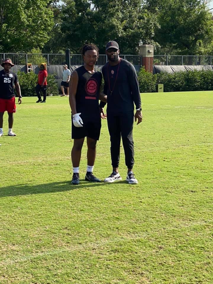 Had a  great time at the <a href="/RileyFBCamp/">Lincoln Riley Football Camp</a> yesterday! Thank you to all the coaches for the great experience.<a href="/OU_Football/">Oklahoma Football</a> <a href="/LincolnRiley/">Lincoln Riley</a> <a href="/DeMarcoMurray/">DeMarco Murray</a> @OU_CoachGundy <a href="/SHBearcatFB/">Sherman Bearcat Football</a> <a href="/coachcoryc/">Coach Cory Cain - The Realtor</a> <a href="/CoachJDozier/">Justin Dozier</a> <a href="/ColeMCarter11/">Cole Carter</a> <a href="/CoachWadeSteven/">Coach_S.Wade, M.Ed.</a> <a href="/CoachEHill/">E. Hill</a>