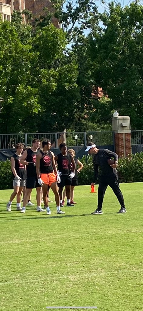 calebat_21's tweet photo. Had a  great time at the @RileyFBCamp yesterday! Thank you to all the coaches for the great experience.@OU_Football @LincolnRiley @DeMarcoMurray @OU_CoachGundy @SHBearcatFB @coachcoryc @CoachJDozier @ColeMCarter11 @CoachWadeSteven @CoachEHill https://t.co/Zhhq2GxzSI