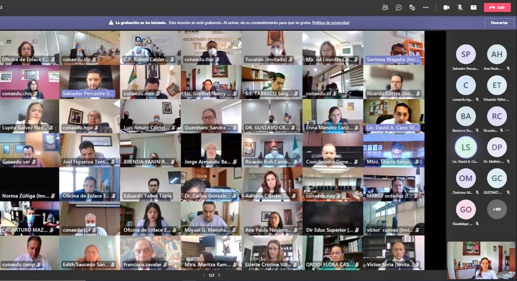 Grethel_Streber's tweet photo. Hoy en reunión virtual con autoridades educativas a nivel nacional para promover los cursos de la plataforma #CLIMSS del @Tu_IMSS. Por un ambiente laboral más sano y humano después de la pandemia. https://t.co/I6dgaBzQKH