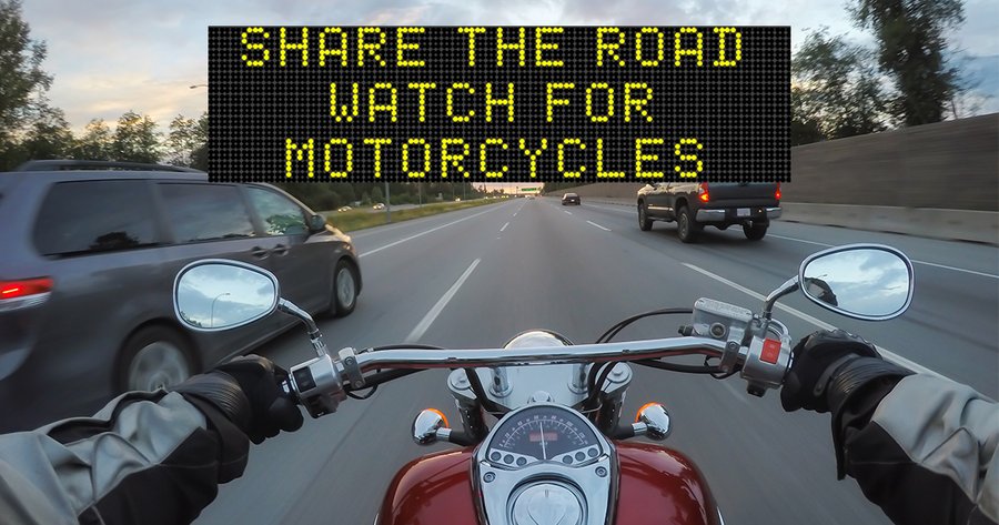 MIOHSP's tweet image. Let's keep everyone safe on Michigan roads: Drivers and motorcyclists need to share the road and drive alert. #DriveSafe #ZeroFatalities