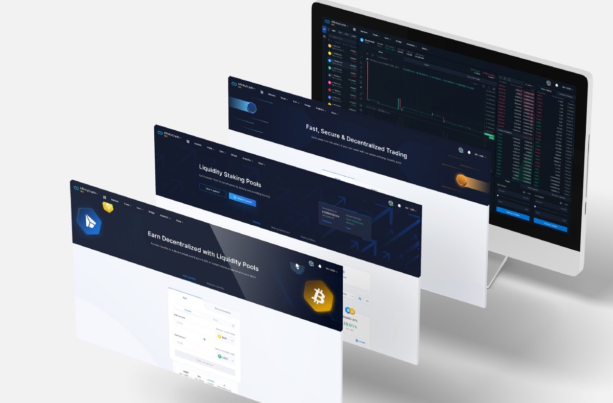 ShillSquad's tweet image. I’d definitely recommend adding $shard and the project #InfinityCrypto to your list.

The team has been developing for three years fully self funded and just released the first public stage of their professional #defi #exchange .

It will replace #PancakeSwap

#BinanceSmartChain
