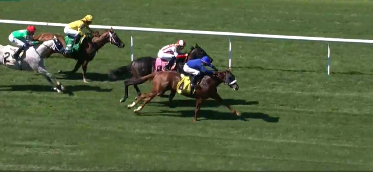 King James and Eric Cancel make a big run in the stretch to take the Belmont 3rd #MaidenNoMore