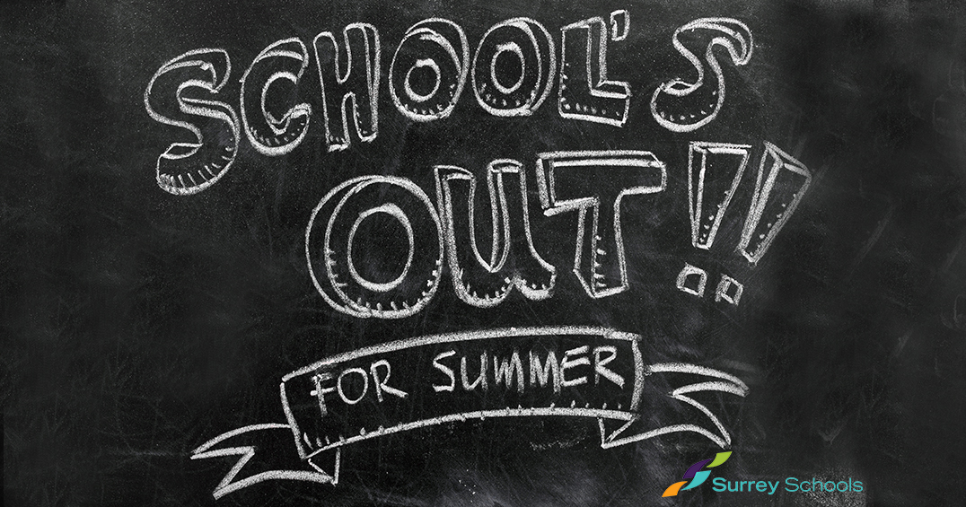 Surrey_Schools's tweet photo. Today was the last day of school for our students! This was quite a year and we thank you for your patience and trust and understanding through it all. Have a fun &amp; restful summer break!! 😎

#sd36learn #SurreyBC #WhiteRockBC https://t.co/udncnttmpf