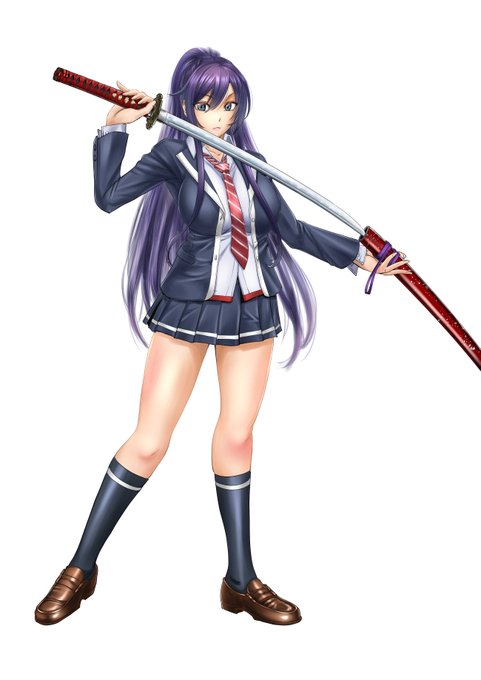 #コミッション #女子高生 #日本刀 日本刀×女子高生は鉄板ネタですねw水彩ブラシをメインに今回はやってます。ブラシメインの以前より質感が増したかも 