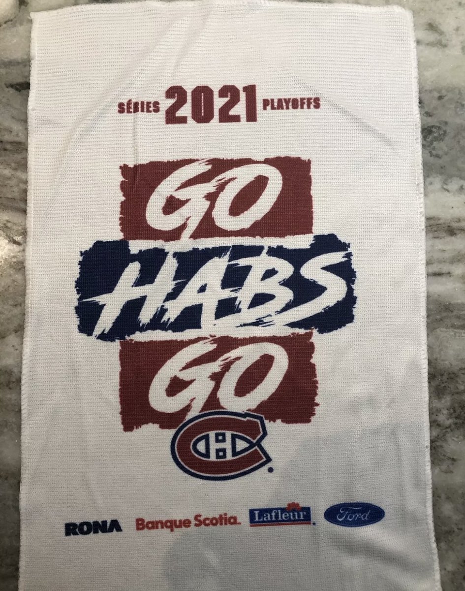 Anyone want a Montreal Canadiens 2021 Playoff towel? 

Like &amp; Retweet this tweet and make sure you’re following me. 

I’ll choose a couple of winners. #Habs #GoHabsGo