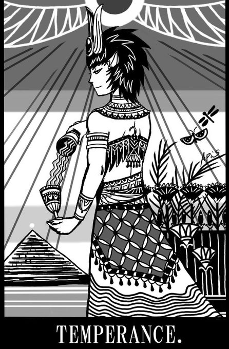 TEMPERANCE～豊穣の神アピス

#イラスト
#古代エジプト
#イラスト好きな人と繋がりたい 
