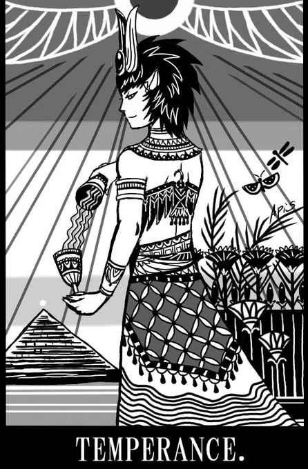 TEMPERANCE～豊穣の神アピス

#イラスト
#古代エジプト
#イラスト好きな人と繋がりたい 