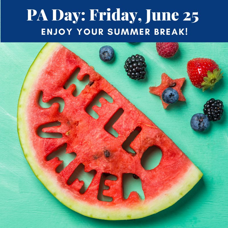 Today is officially the last day of school for LDSB students. Tomorrow is a PA Day for school staff. Thanks to everyone for your patience, understanding and perseverance during this most unusual school year. #TeamLDSB