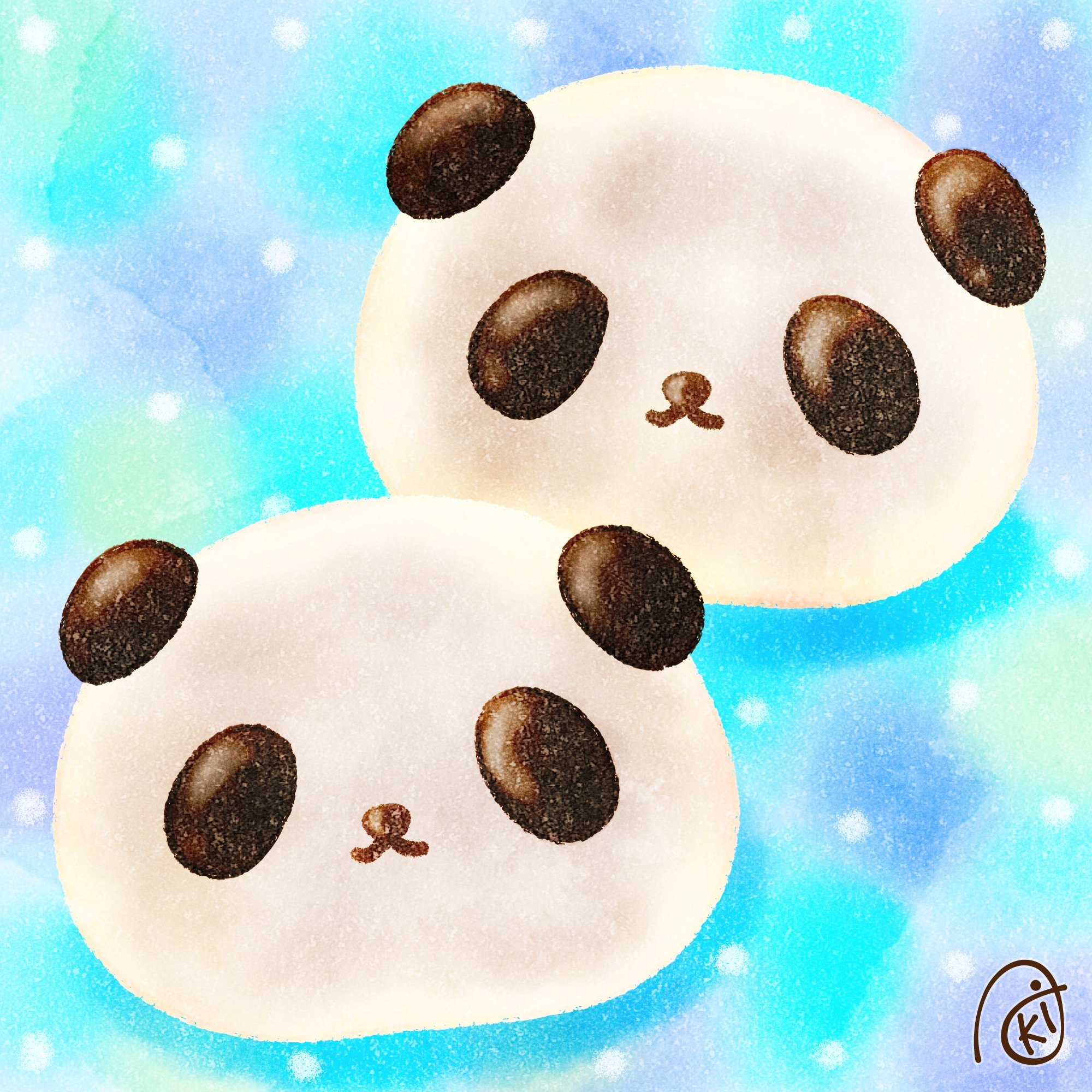 Aki 豆大福 イラスト お絵描き パンダ 大福 豆大福 T Co B8ipkxgwae Twitter