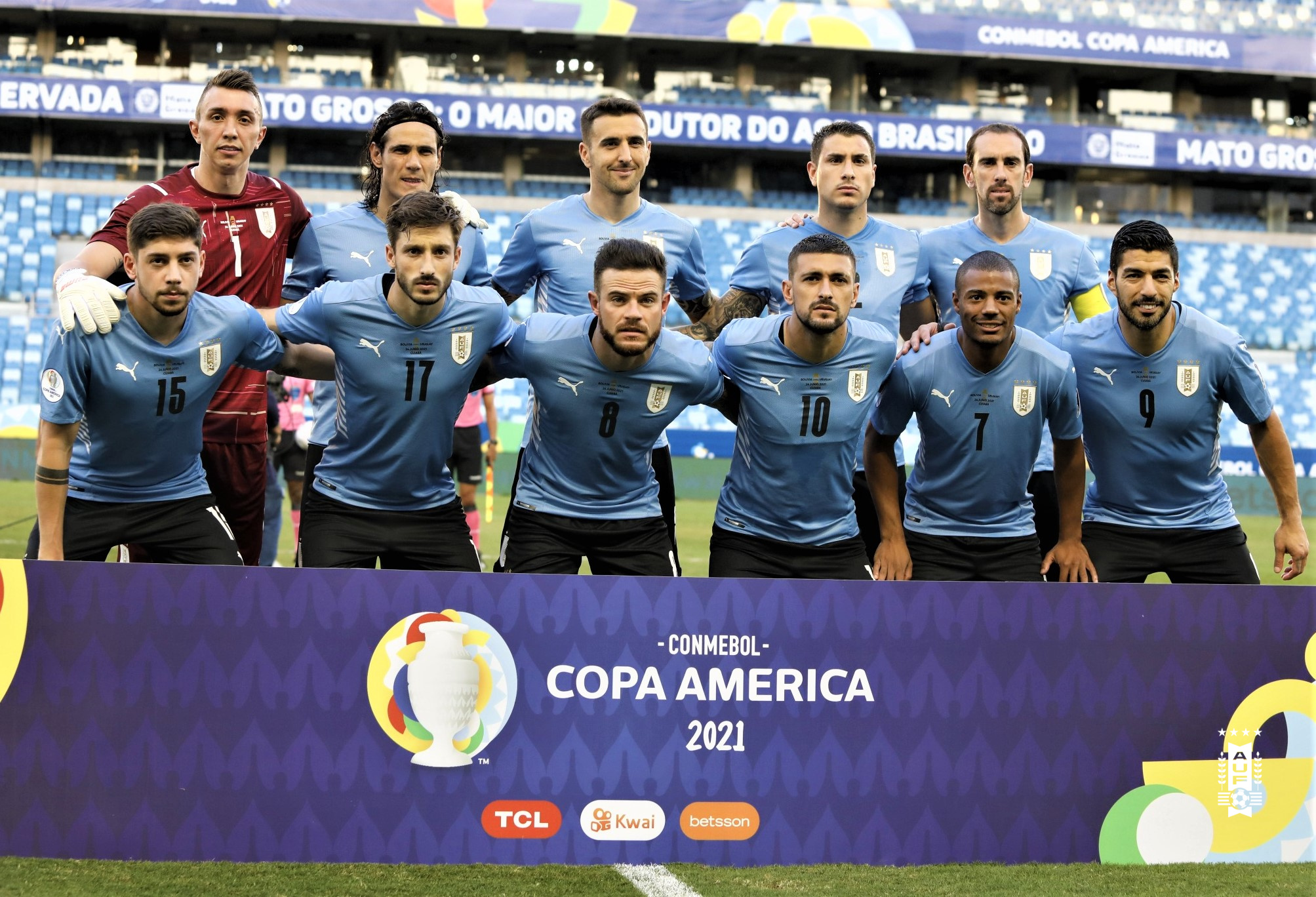 Plantel de Uruguay para la Copa América - AUF
