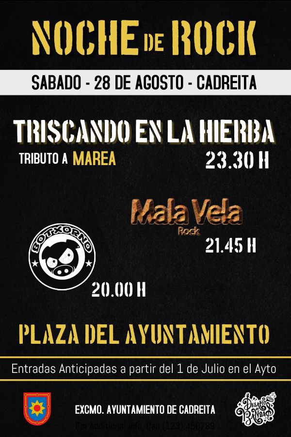 Vamos que nos vamos! <a href="/AytoCadreita/">Ayuntamiento de Cadreita</a> <a href="/Botxorno1/">Botxorno</a> #culturasegura #rocknrollenlaplazadelpueblo