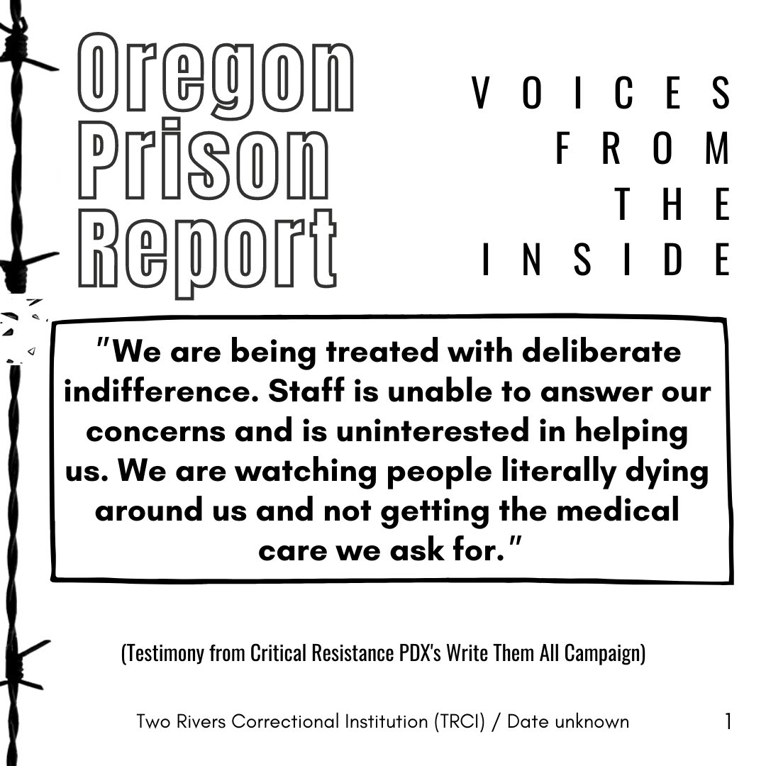 Oregon Prison Report tweet media