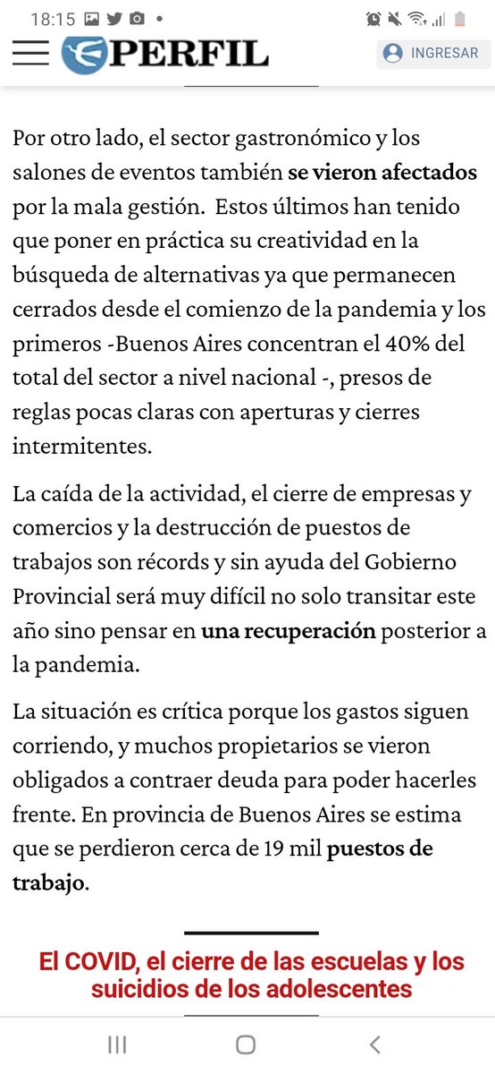 Pocos nos escuchan, pocos visibilizan lo que nos pasa.

perfil.com/noticias/opini…

Gracias <a href="/perfilcom/">Perfil.com</a> y <a href="/GabinoTapiaBA/">Gabino Tapia</a> por comunicar el #desastre que vivimos los salones!!!
<a href="/juntoscambioar/">JxC Juntos por el Cambio</a>