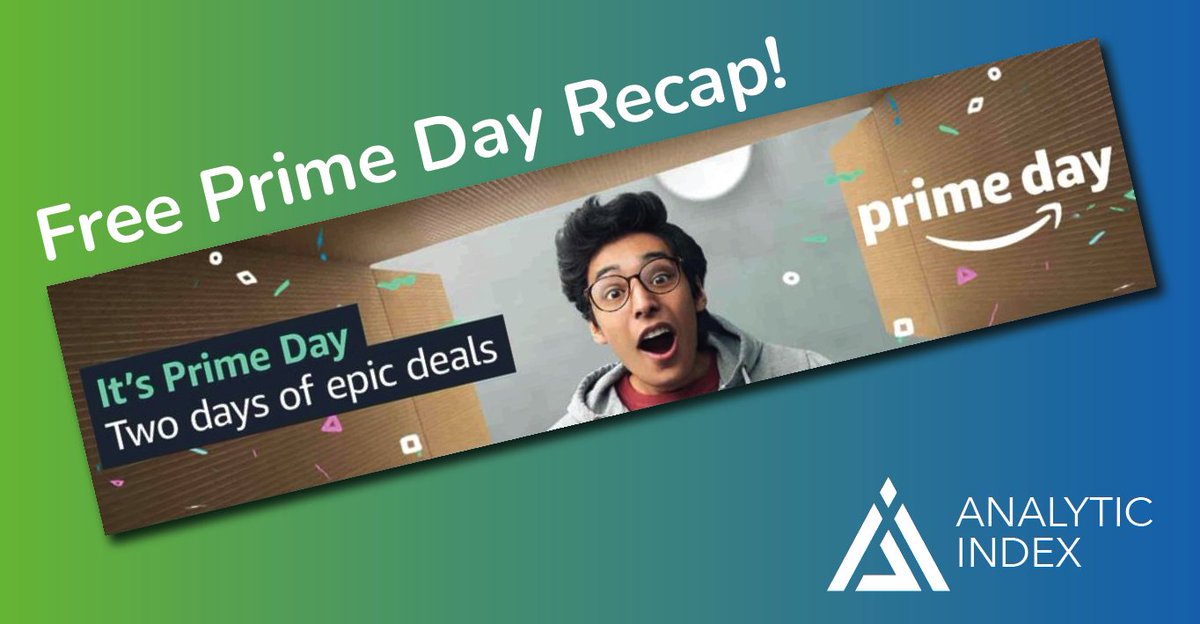 AnalyticIndex's tweet image. LAST CALL FOR PRIME DAY RECAPS! Learn how your brand has performed over the big holiday with a free Prime Day analytics recap including:
- Organic Search Traffic
- Sponsored Search Traffic
- Promo Traffic
- Pricing
- Analysis of Top Three Competitors
hubs.li/H0Q_v6n0