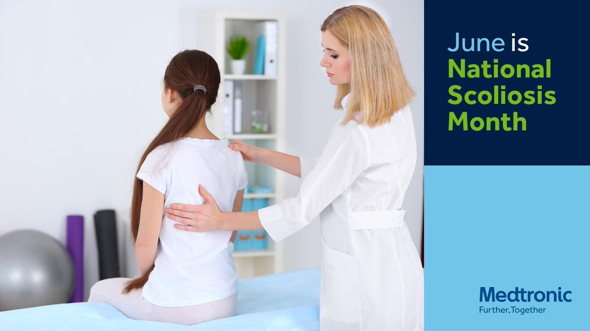June is scoliosis awareness month. Adolescent idiopathic scoliosis occurs after the age of 10 and it’s more common in girls. #SpineCheck #scoliosisawareness bit.ly/3gRUga8