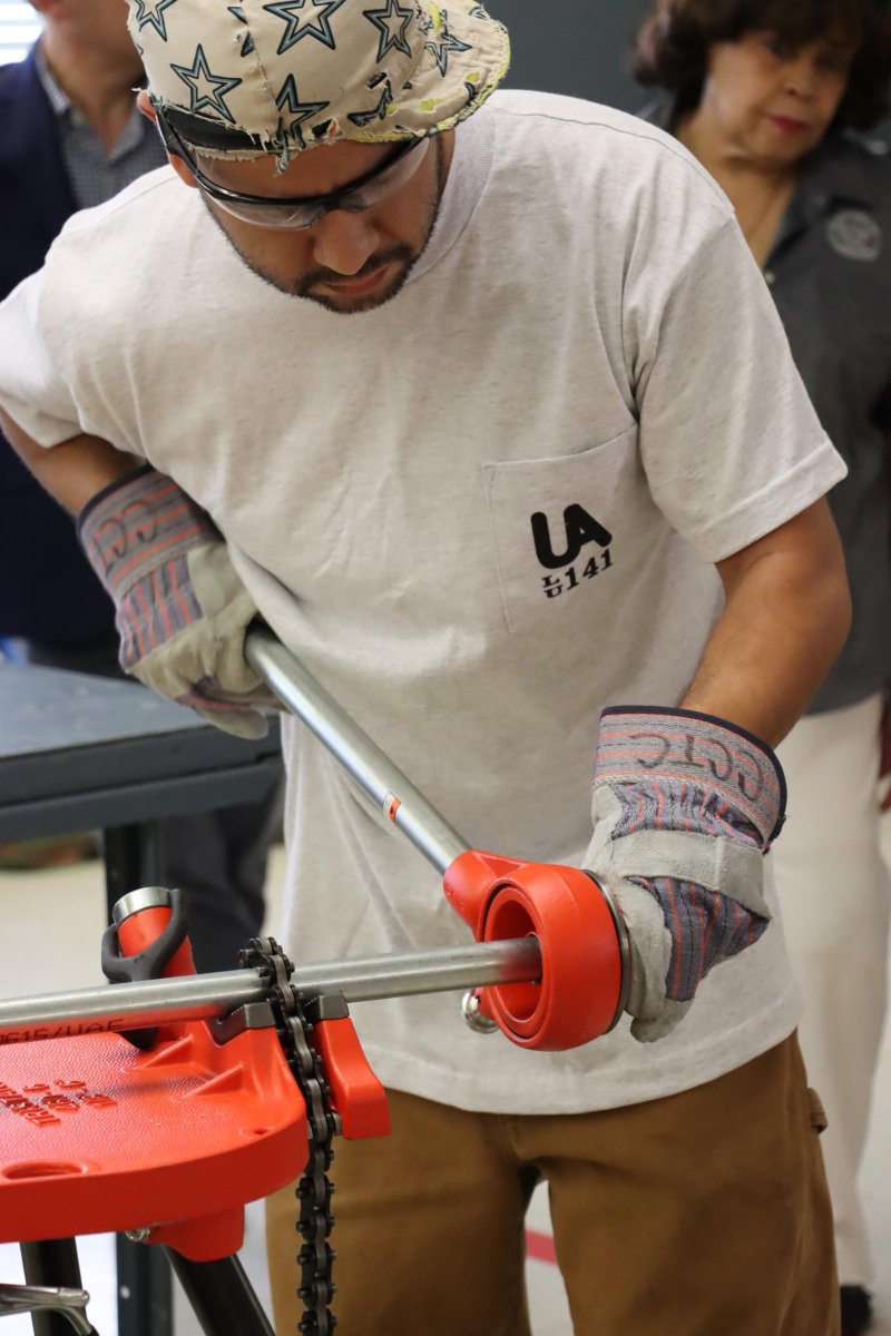 CaddoSchools's tweet photo. Caddo Schools welcomes the State Plumbing Board of LA to @CaddoCareer as the northern host to administer state plumbing exams. Before, plumbers travelled to Baton Rouge for a state license.  It's our hope to spark interest in the industry for those seeking a career in trade work. https://t.co/y19zKjgo2d