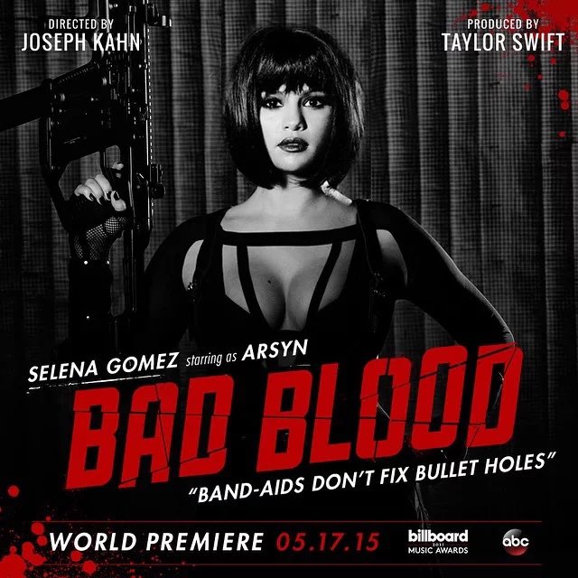 factsofmarie's tweet image. Selena Gomez as Arsyn in Taylor Swift’s “Bad Blood” music video.. ICONIC