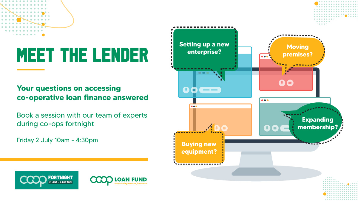 coop_loan_fund's tweet image. Has your co-op survived the pandemic, but now need some finance to grow again? Come and have an informal chat with our lending manager on Friday 2nd July.

Book a session: forms.gle/QwFuQUgBKJmijo…

Unique lending: to coops, from coops.

#CoopFortnight #JoinACoop