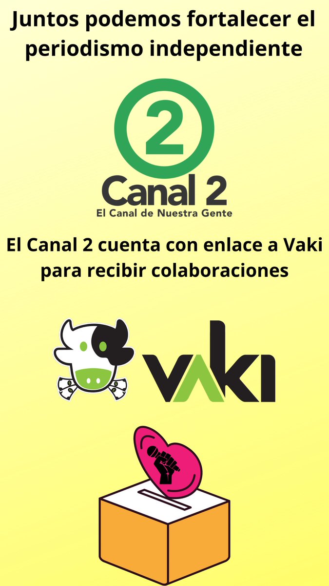 canal2co's tweet photo. Queremos compartir contigo nuestro link de #Vaki para continuar haciendo nuestro periodismo independiente, este es nuestro acceso directo:  https://t.co/YbpSdAisP8 
 @VakiGlobal @Abadia_Giov https://t.co/TeXJVZGQNY