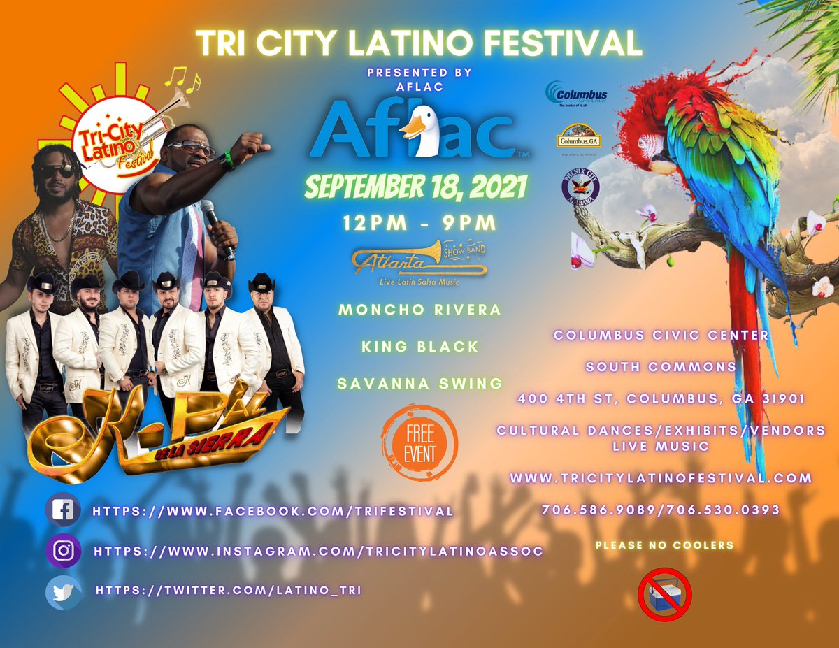 Are you ready for the #LatinFestival event of the year, Columbus? #columbusgeorgia #aflac #2021