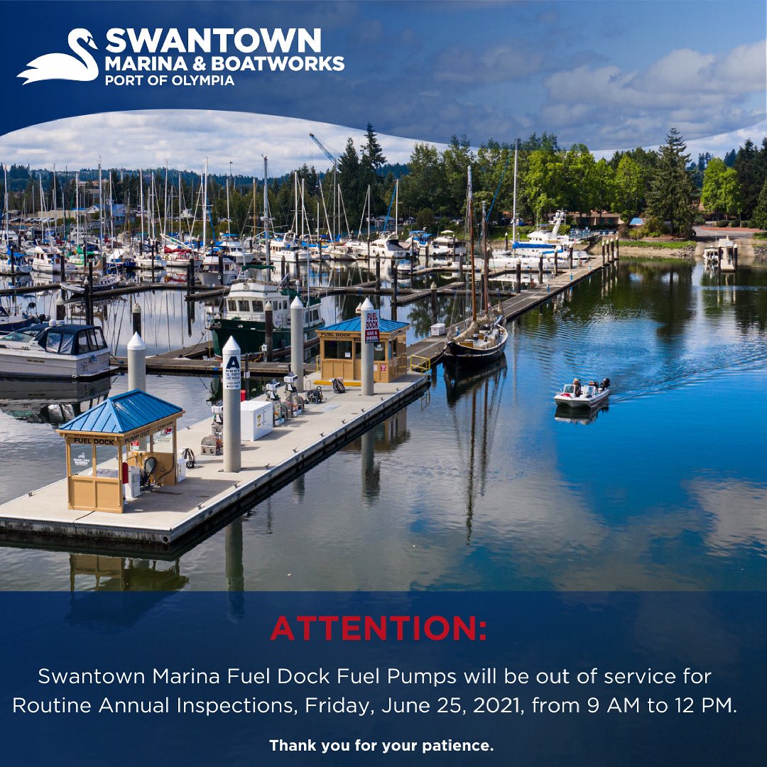 Port of Olympia on Twitter "⛽️ Swantown Marina’s Fuel Dock Fuel Pumps