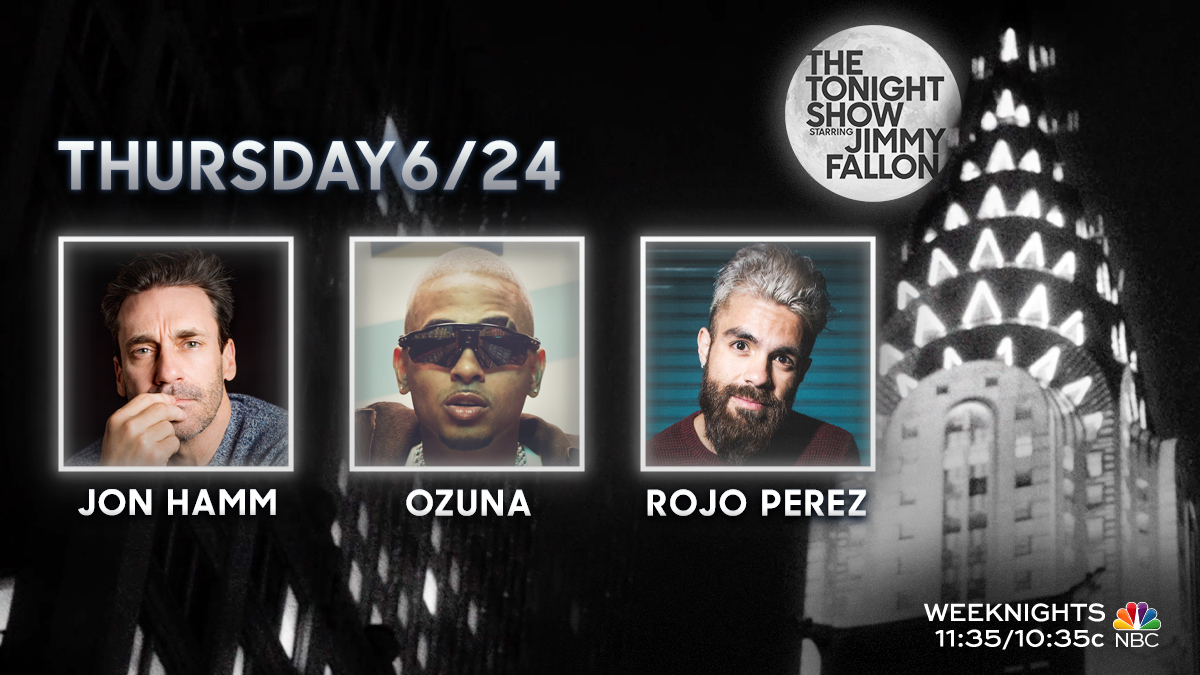 FallonTonight's tweet photo. TONIGHT:

⛳ Mario Golf w/ @Collin_Morikawa
🎥 Jon Hamm is in studio!
🤩 @ozuna
🎤 Stand-up from @rojoperezzz 

#FallonTonight https://t.co/G5s7MTbGnr