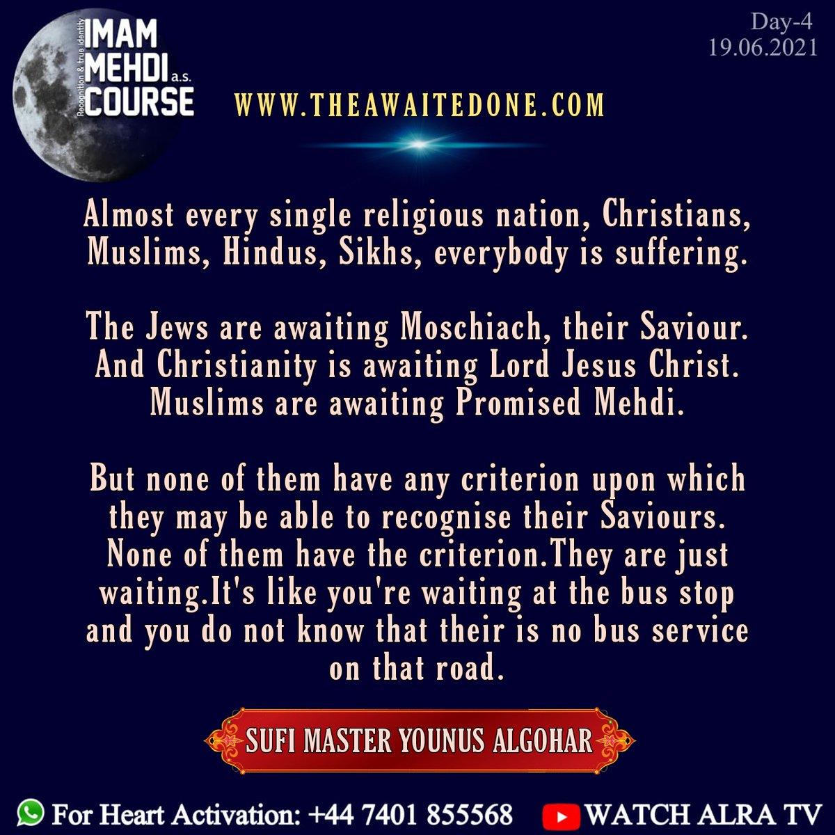 mfi_khan's tweet photo. How to recognise the savior? #ALRATV #Sufism #Interfaith #GoharShahi #YounusAlGohar #Spirituality #Allah #Premsandesh #ImamMehdi #Theawaitedone #Jesusislove #Jesus #Ram #Secondcoming #Jesusisking #KalkiAvatar #sanatandharma #aadhyatm #TheLastSavior #Moschiach #Messiah #SatGuru https://t.co/vy5G5Tkrn6