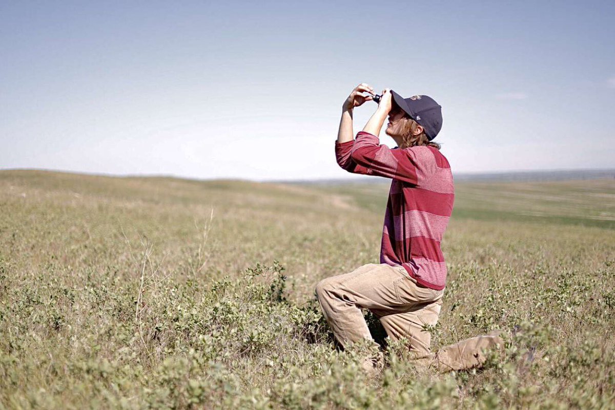 RealDuckTails's tweet image. UND #grassland technicians working on studying effects of high intensity short duration #grazing on grassland bird nests. They are candling #songbird eggs to monitor embryo development.