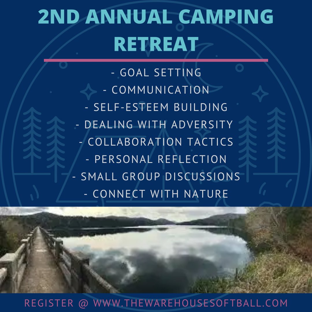 Open to ALL female athletes! This was a huge success in 2019 prior to COVID shutdown and I am so happy to bring this back

A great time for reflection, growth, and connection with some awesome campers and mentors. 

You won’t want to miss this! 🏕
