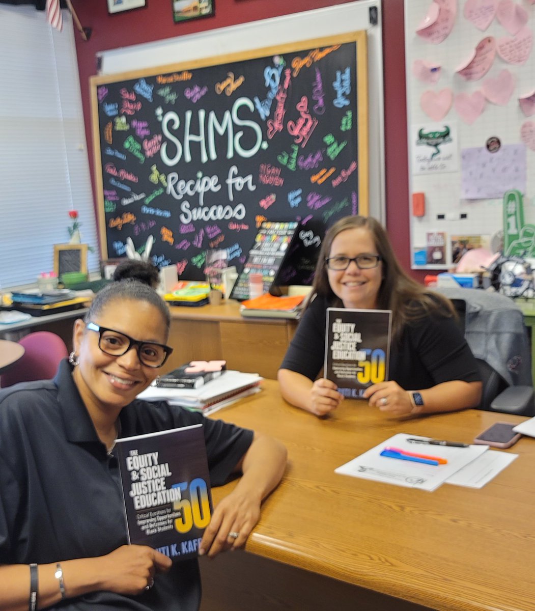 EdLeaderSIB's tweet photo. Coach @kanneclark and I are ready and excited to dive in!!!! #togetherwork #importantwork #equityatthecenter #LetsGo @PrincipalKafele https://t.co/XmqfaY62qv