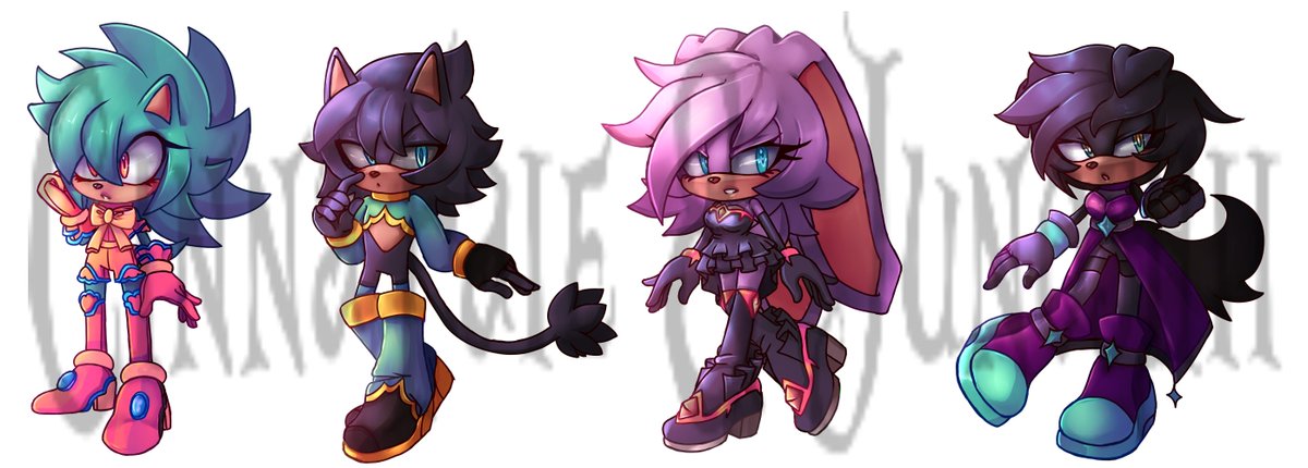 KitsuuTale's tweet photo. Id like to announce my collaboration adopts with my best friend, @Junoshii !!  I did the lining, she did the coloring!!  It was so much fun doing these with her, and I hope I can do more in the future!

Each one is 30 USD
Dm to claim, no holds

#sonic #sonicthehedghog #sonicadopt https://t.co/cqAOd9KOuy