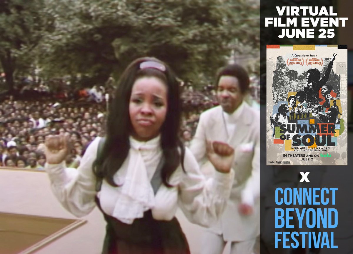 Connect Beyond Festival (@connectbeyond_) on Twitter photo Rolling into the weekend with this flashback of <a href="/MsGladysKnight/">Gladys Knight</a> performing at The Harlem Cultural Festival. Watch the entire performance and more on Friday, June 25th as part of our virtual film event for <a href="/summerofsoul/">Summer of Soul</a> music film doc! Tickets and info available via LINK IN BIO! Rolling into the weekend with this flashback of <a href="/MsGladysKnight/">Gladys Knight</a> performing at The Harlem Cultural Festival. Watch the entire performance and more on Friday, June 25th as part of our virtual film event for <a href="/summerofsoul/">Summer of Soul</a> music film doc! Tickets and info available via LINK IN BIO!