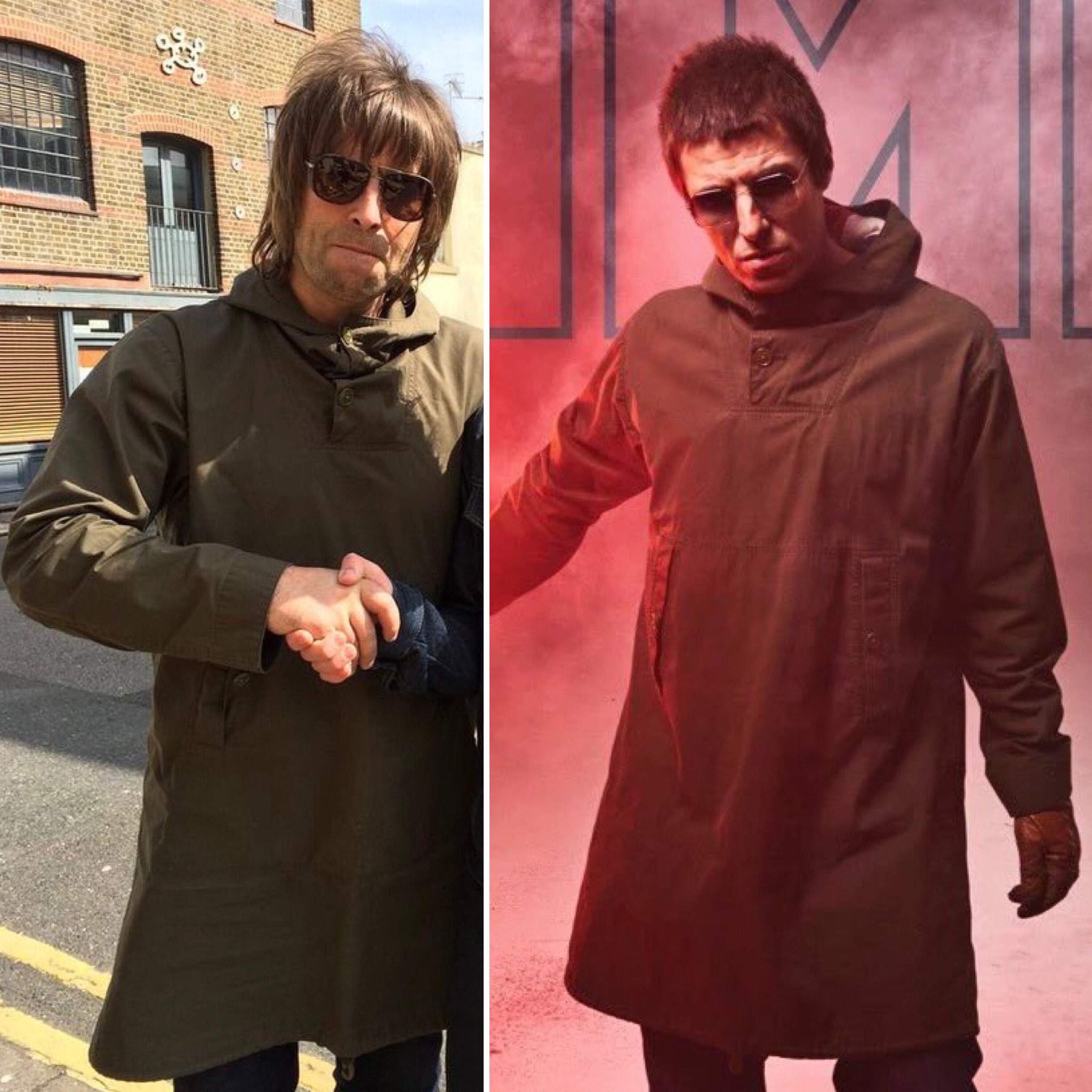 Liam gallagher trench coat sale
