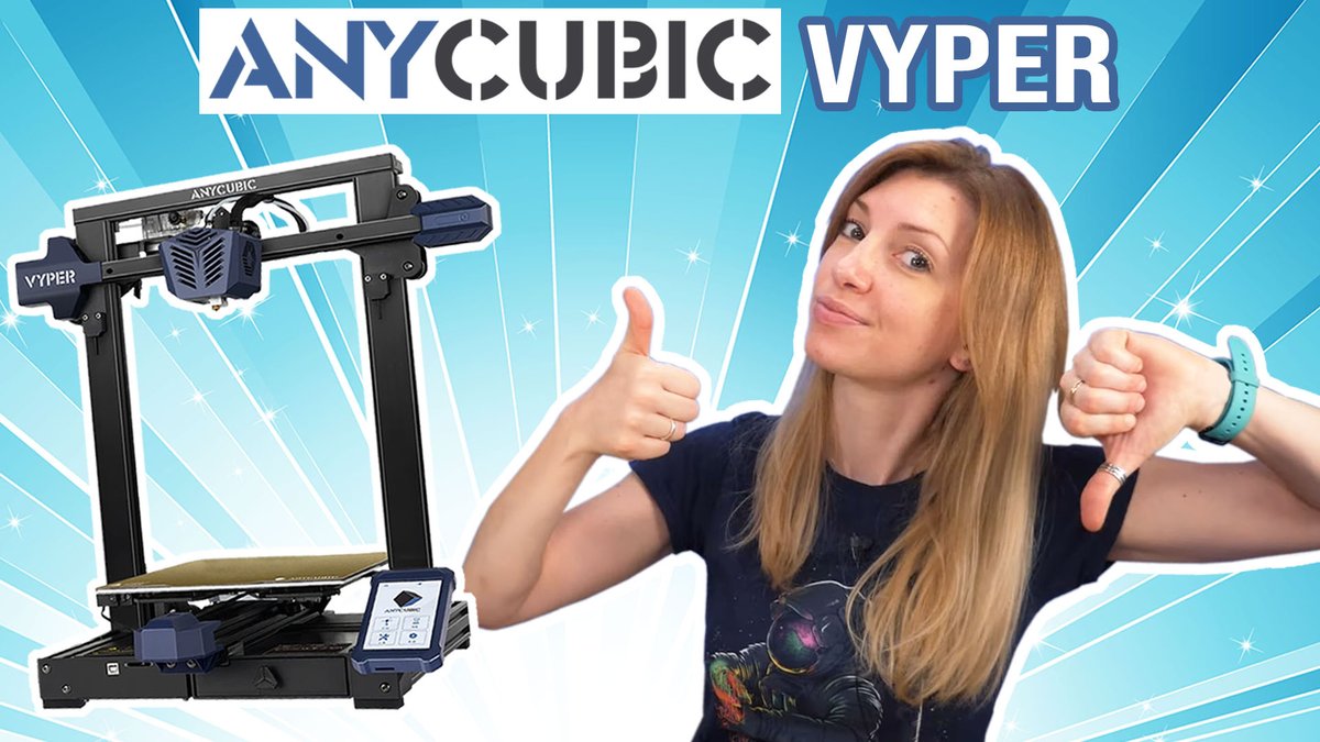 Heliox_Lab's tweet image. 🔔NOUVELLE VIDÉO🔔🥳

Nouveau test d'imprimante 3D ! Ça faisait longtemps ! :)
La #anycubic VYPER vient tout juste de sortir, elle liste pas mal de caractéristiques pour un petit prix.

Voici mon avis complet 👉youtu.be/LSr13pR2-mw

Merci à ceux qui retweeteront, ça m'aide !🤗