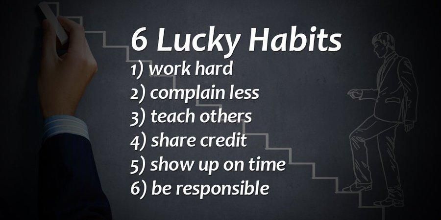 Lucky habits??? 
#success #leadership #europeanleadership #leadershipdevelopment #strategy #inspiration #leaders #leadershipbyexample #positiveleadership #management #managementdevelopment #thoughtleadership