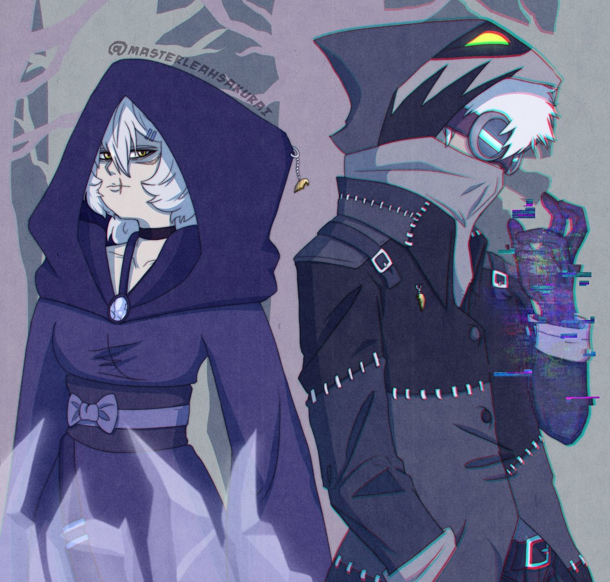 Master_Leah's tweet photo. Nix and Static. This is their fight or scavenging.
Nix gain her powers for making prohibited dark ice magic.
Static has TV powers like Mono but more "static" like. And he's a scavenger.
#LittleNightmares2 #LittleNightmares #staticnix #staticxnix
#stanix #LittleNightmaresOC #oc https://t.co/FVgo6epjI0