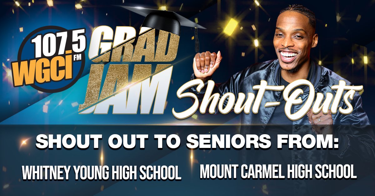 WGCI's tweet image. Turn up with @ZachBoog weeknights 6pm-midnight for the #GradJam shout outs! It's UP for the class of 2021‼️ Tune in and rep your school! 🔥🔥🔥🔥⁠ WGCI.com/listen