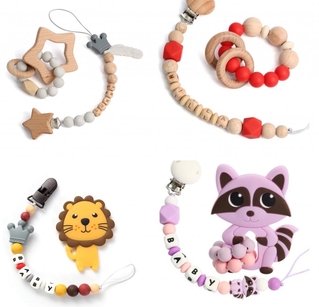 ACCCProdSafety's tweet photo. ⚠️ Strangulation risk⚠️The Custom Baby #recalls  Customisable Dummy Chain and Teether Sets.
The product does not comply with the relevant mandatory standard. The chain length may be longer than that specified in the standard.  
For full details: https://t.co/fnPh4Cvdro https://t.co/PYoYhKO98z