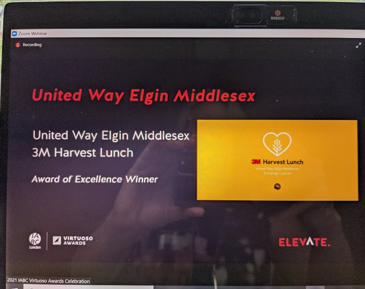 So proud of our <a href="/unitedwayemca/">United Way Elgin Middlesex</a> team &amp; our partnership with @3MCanada as we celebrate our <a href="/iabclondon/">IABC London</a> #Virtuoso21 award