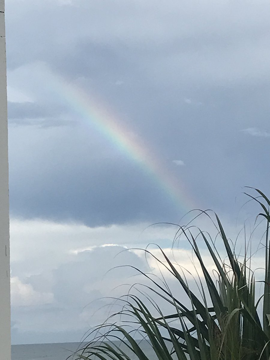 Rainbow over 30A beach