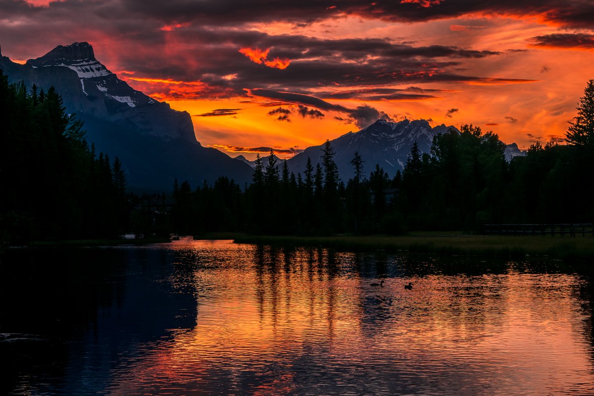 After a little rain the sky lit up over Policeman Creek tonight in Canmore Alberta
 #Canmore  #shareyourweather  #abstorm  #bowvalleynetwork