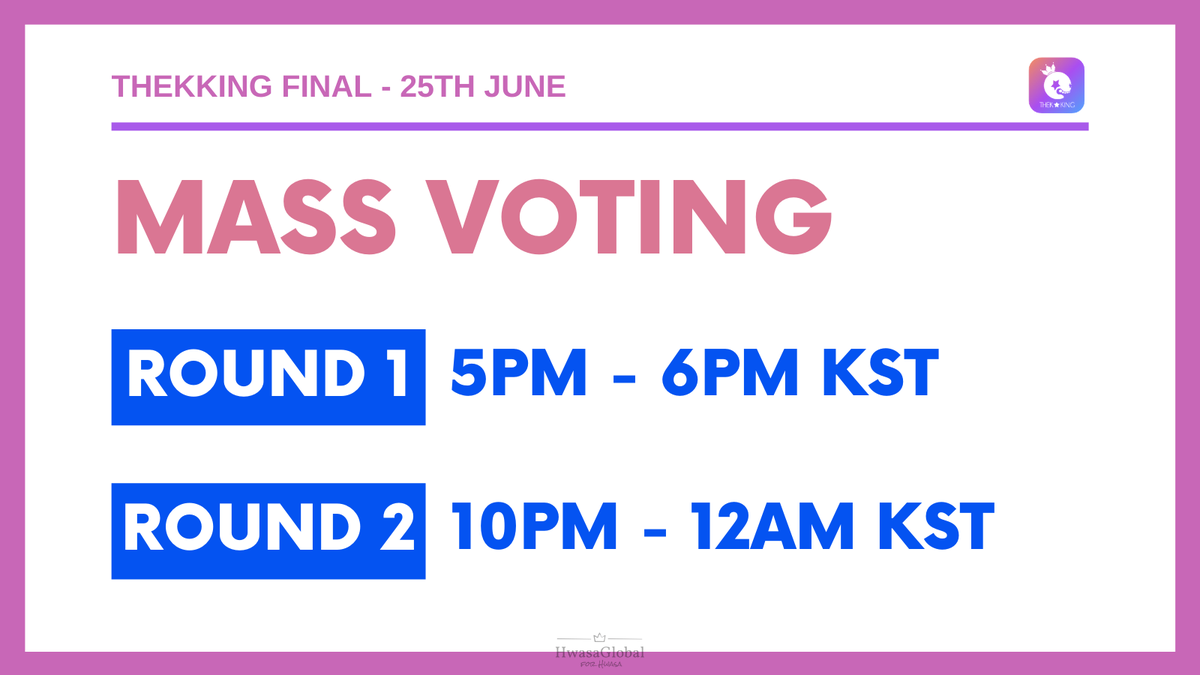 Hwasa Global Reminder Round 1 5pm 6pm Kst Round 2 10pm 12am Kst Please Continue To Watch Ads Every Hour And Collect Plnks Voting Ends At Midnight T Co 9p4cgdk0gd