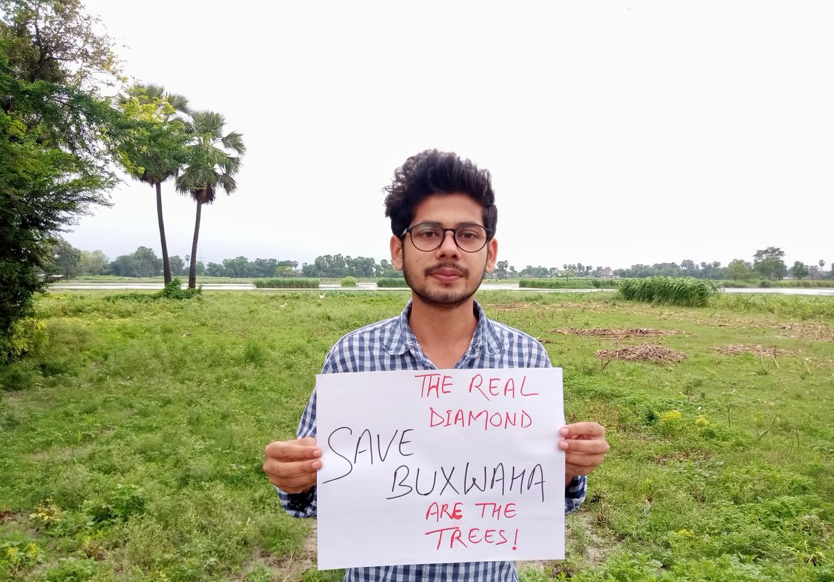 Week 19th #ClimateStrike🌍 in #India. 🇮🇳

Save The Forest Save The Future.

#NoMoreEmptyPromises
#FridaysForFuture
#SaveBuxwahaForest #SaveBuxwahaSaveLife #savetrees #savebuxwaha #saveforest <a href="/FFFVirtual/">Fridays For Future Virtual</a> #FFFVirtual <a href="/GretaThunberg/">Greta Thunberg</a> <a href="/vanessa_vash/">Vanessa Nakate</a>
<a href="/Fridays4future/">Fridays For Future</a> <a href="/ShaunakCy/">Shaunak Chakraborty 🇮🇳</a>