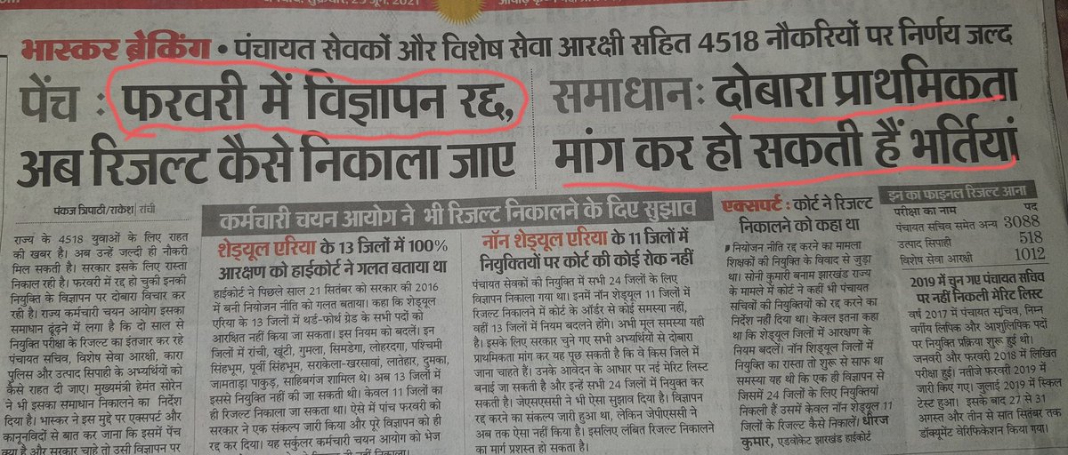 ExamsFighters's tweet photo. 👊सबकुछ 21 जून की आपकी एकता का परिणाम 🤝
#सूचना 👇👇
#आज_का_ट्वीटर_अभियान:- 11 AM

#हैशटेग:- #हेमंत_सरकार_पंचायत_सचिव_रिज़ल्ट_जारी_करो
#झारखंड_पंचायत_सचिव_अभ्यर्थी
@kunalpratap86 @WeAreRanchi @HemantSorenJMM @Alamgircongress @INCJharkhand https://t.co/EQpOAhUsvZ