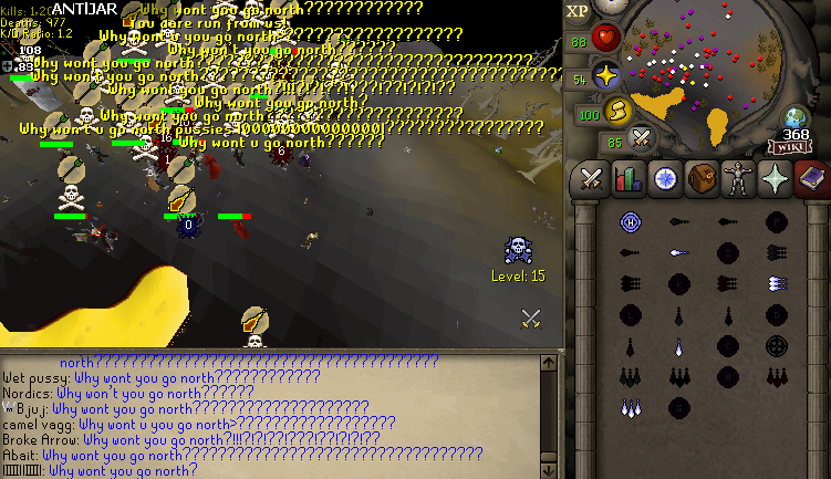 The Vikings joined in on the main scene's fun tonight. We found <a href="/playdeadclan/">playdead</a>, <a href="/DeathrowRS/">Deathrow</a>, and  <a href="/OSRS_VR/">Violent Resolution</a> and quickly through ice cubes. Eventually we walked them down to 15 wild where they refused to move north and fight us. 

We are meds btw.
tastevengeance.com/forums/topic/2…