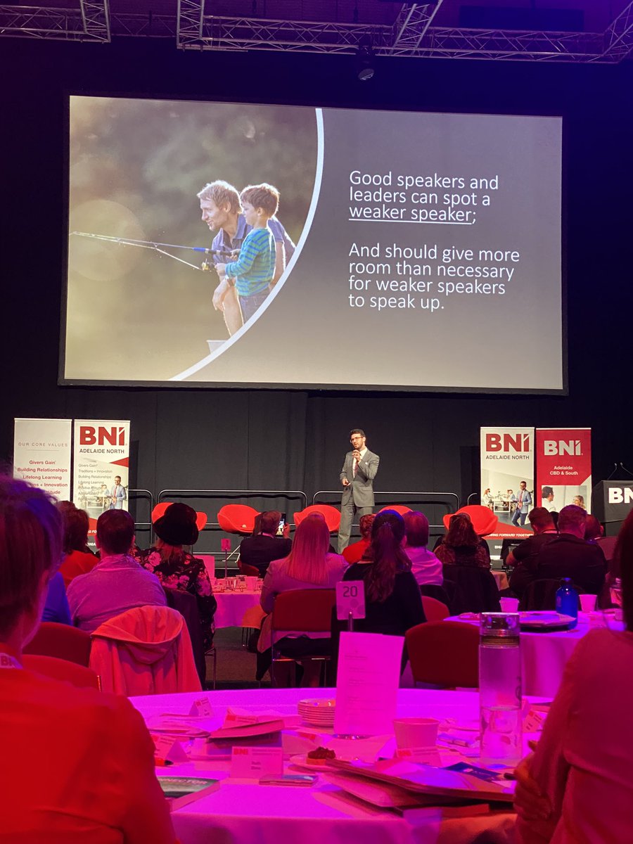 “Make it safe and easy for weaker speakers to speak up” #BNIBGC21