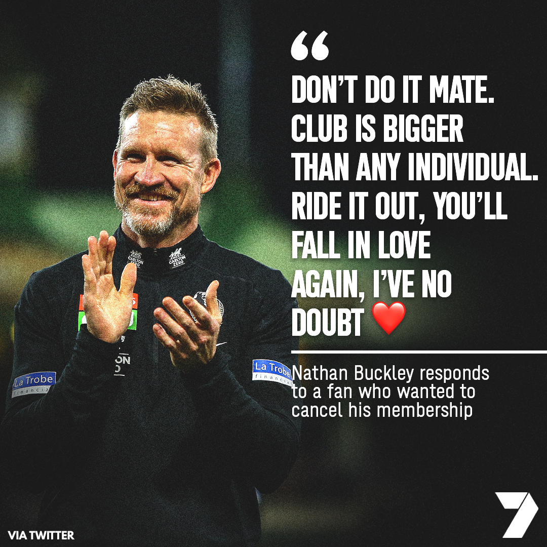 .<a href="/ncb_cfc/">Nathan Buckley</a> will always be a loyal Collingwood man. 🖤