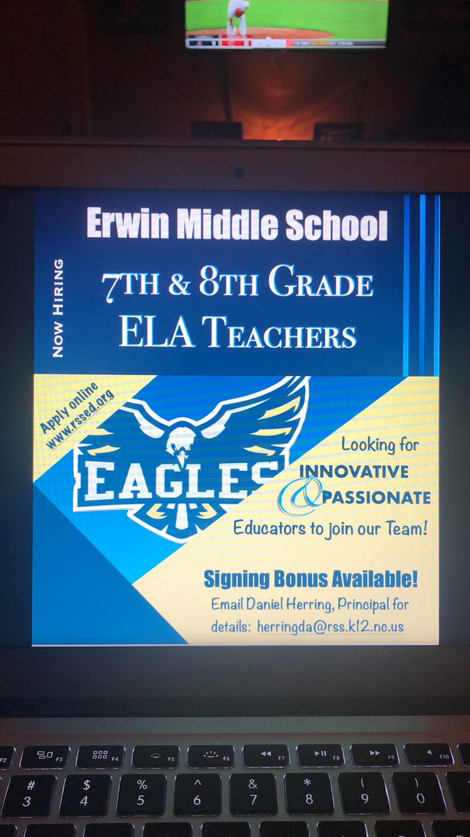 Join our team at Erwin Middle School! #ilovemyjob  #weneedyou
